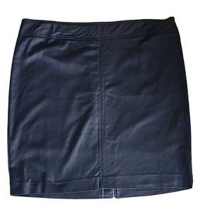 DRESSBARN Solid All Black Zip Up Pencil Straight Skirt Womens Size 18